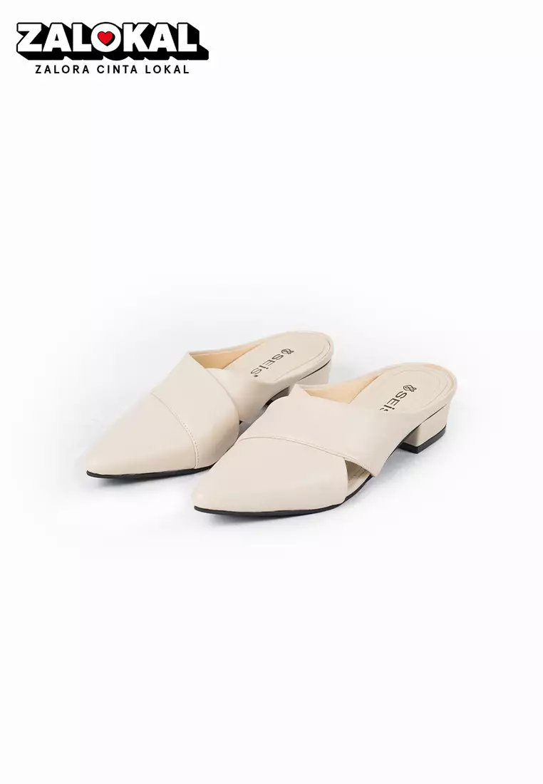 Sepatu Mule Heel Sandal Jual SEIS SEIS Monty Sandal Wanita Mules