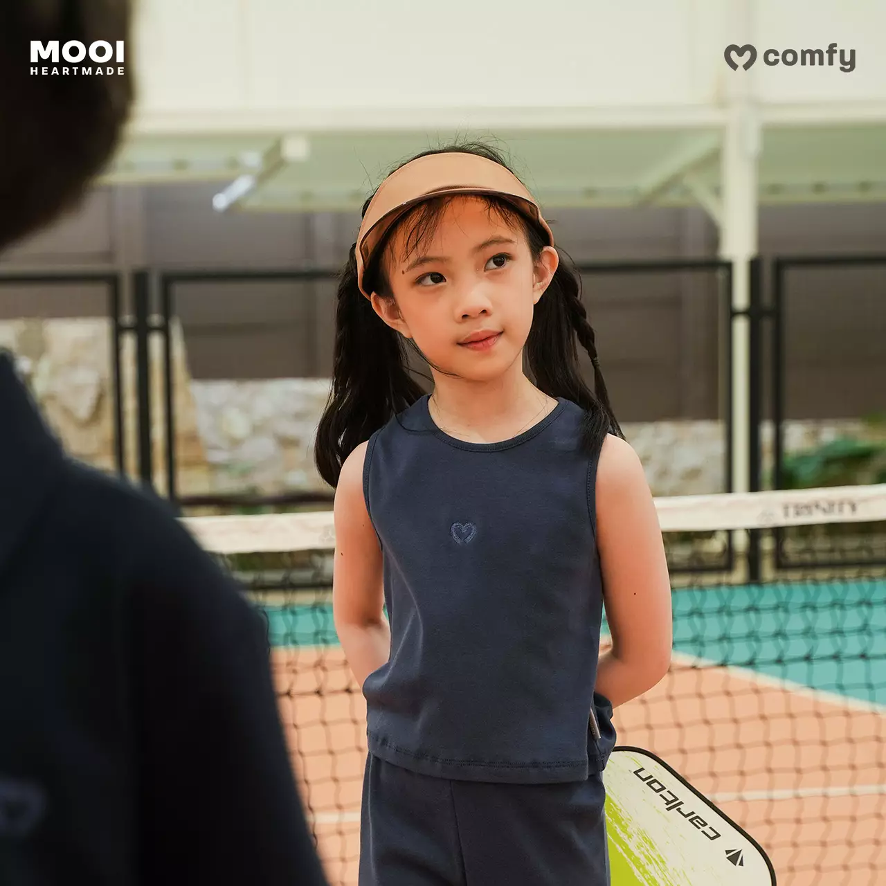 Mooi Atasan Anak Perempuan Comfy Sleeveless Top - White