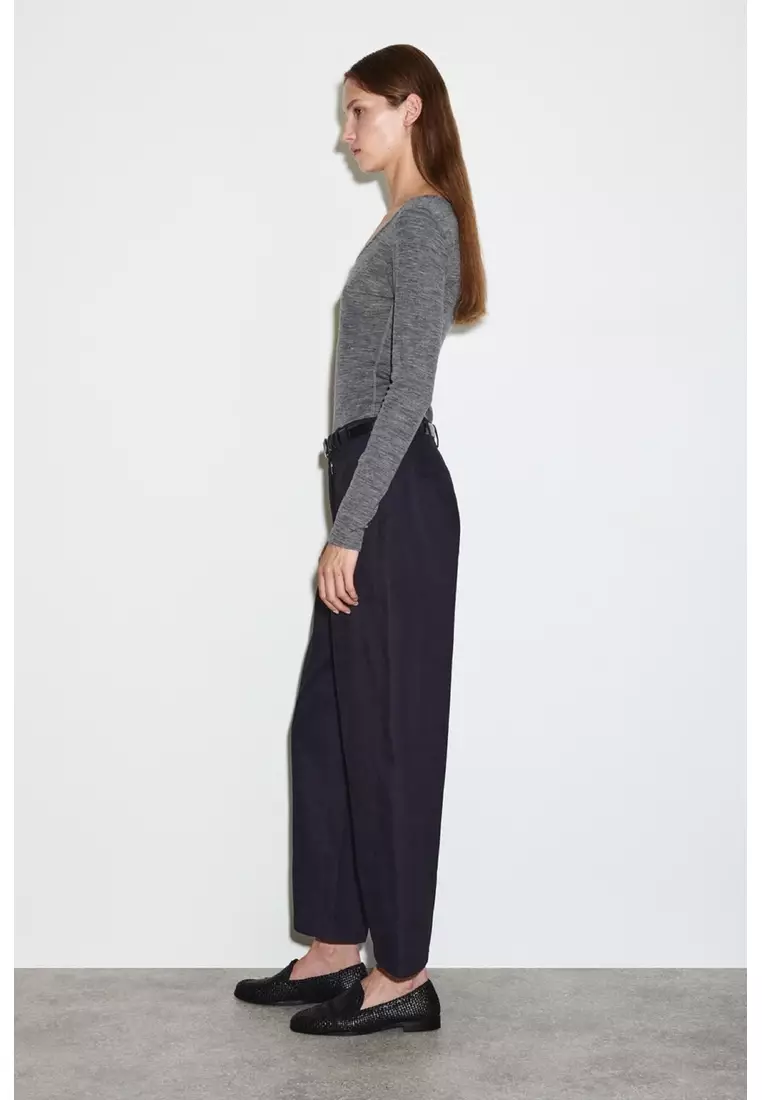 BARREL-LEG COTTON CHINOS