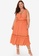 Trendyol orange Plus Size Ruffled Woven Dress 4B07DAAEE5E49EGS_1