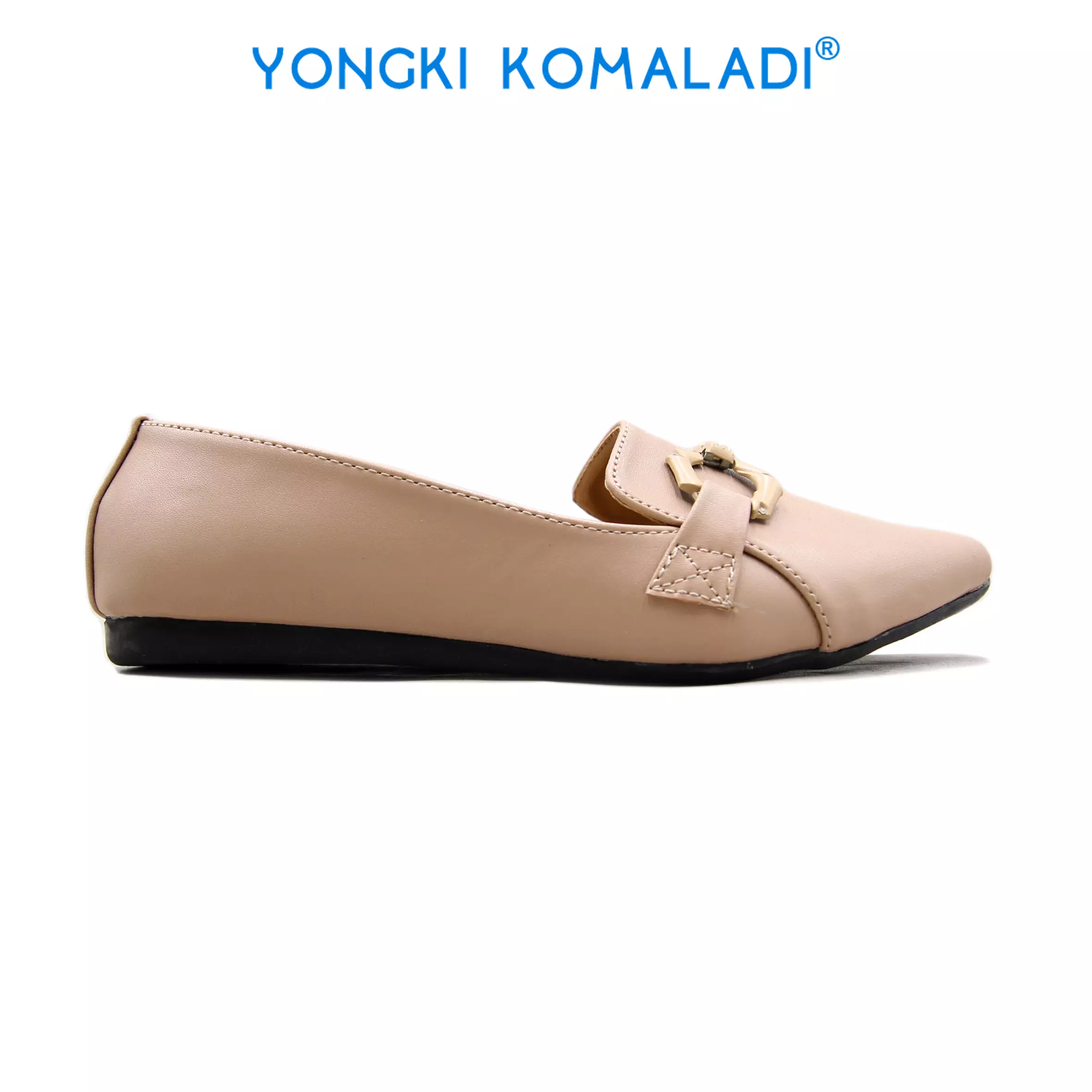 [ ORIGINAL ] YONGKI KOMALADI FLATSHOES OL-W8136-23 COKLAT MUDA