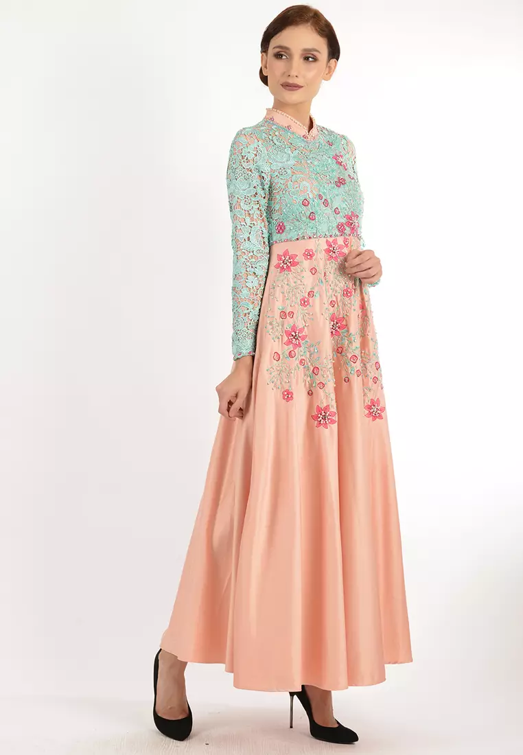 Bibiq Gamis Brokat Satin