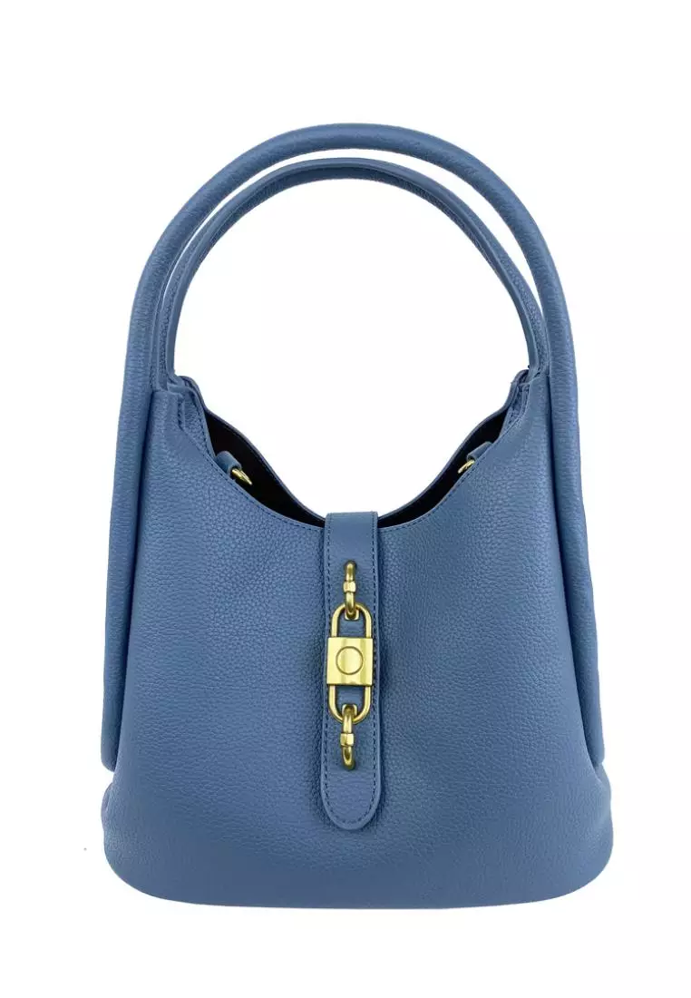 Buy Mel Co Pebbled Satchel With Decorative Lock Online ZALORA Malaysia   Mel Co 6145 7430573 1 