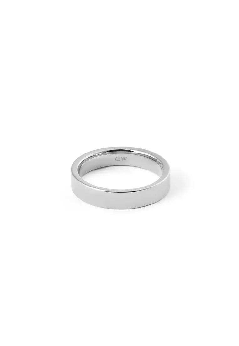 Line Ring Polished Silver 4.5mm - Unisex Ring for women and men stainless steel Ring DW Official Authentic Original