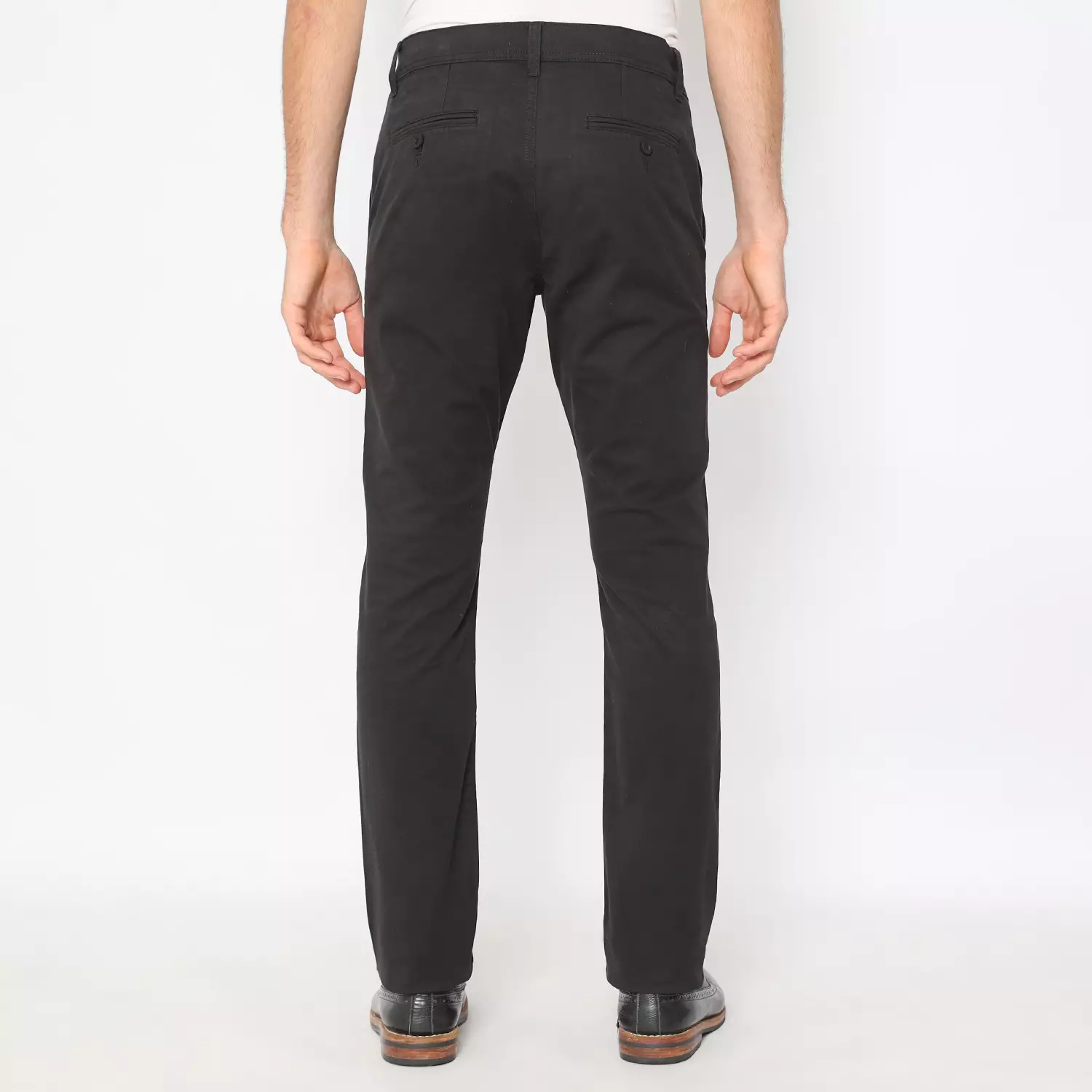 Platini Celana Chino Pria Panjang Hitam 5501