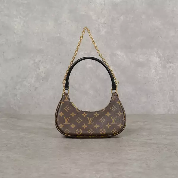 Tas LOUIS VUITTON LV CATCHY PM ECLIPSE BLACK BROWN SHOULDER BAG 100% ORIGINAL