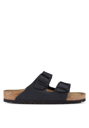Birkenstock 黑色 Arizona Birko-Flor Soft Footbed Sandals BI090SH90JPPMY_1
