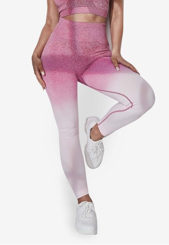 MISSGUIDED pink Ombre Seamless Leggings 30F98AA5C555A7GS_1