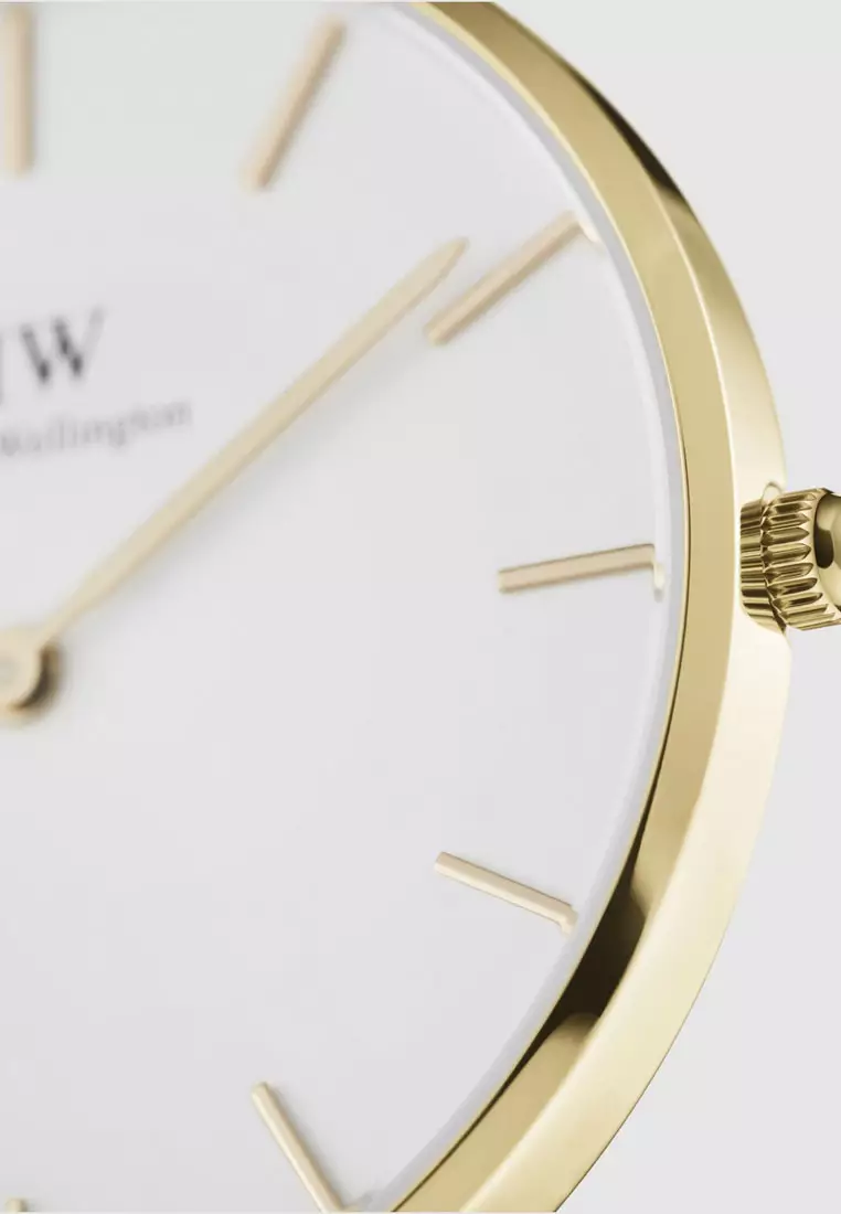 Petite Evergold 28mm Watch White dial Mesh strap Gold 女錶 女士手錶 Watch for women 丹尼爾惠靈頓