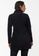 & Other Stories black Zip Collar Velour Mini Dress 58AAFAAE6F3DC1GS_2