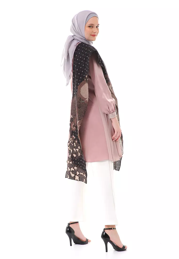 Yuvika Tunik Couple Long Sleeve Atasan Premium Quality - Brownie