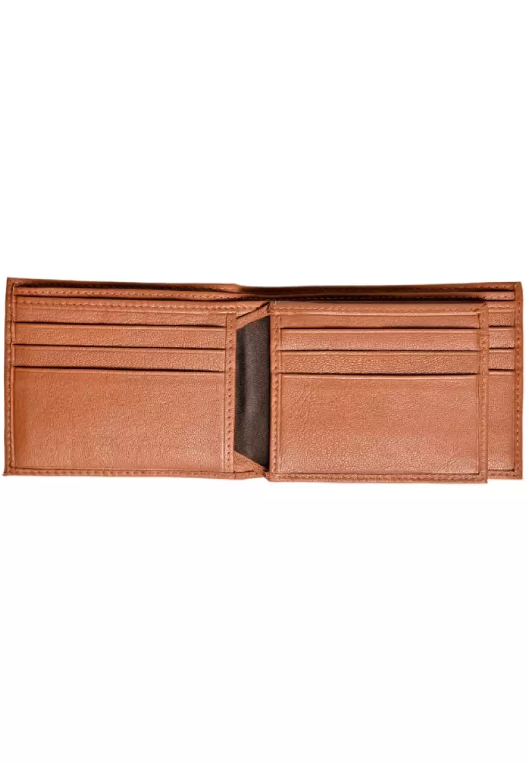Men Lucky Leather Wallet with no holes -Bifold Lucky Wallet -Brown Wallet -3851 Oxhide