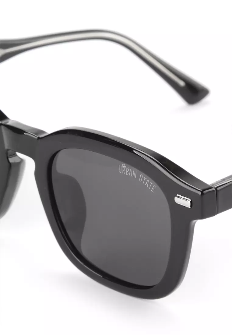 Polarized Plastic Frame Nova Square Sunglasses