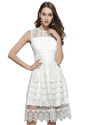 Lace Vest One Piece Dress CA052104 2021