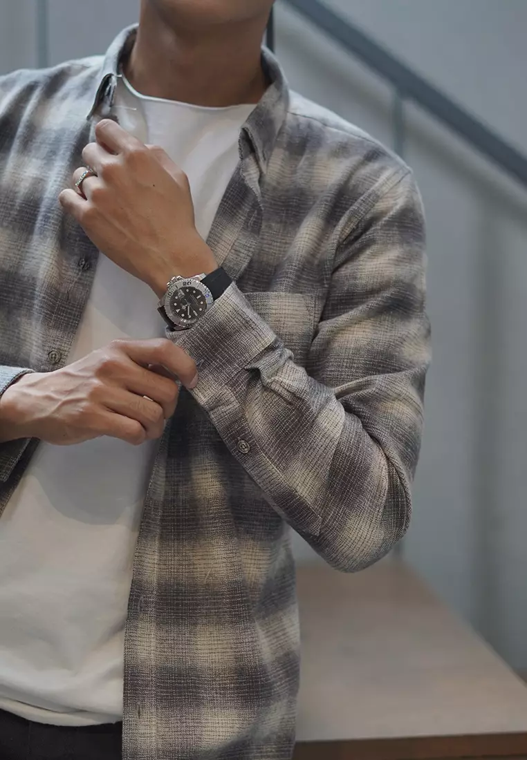 OXCON Extra Comfort Authentic Flannel Shirt Veterano Khakis