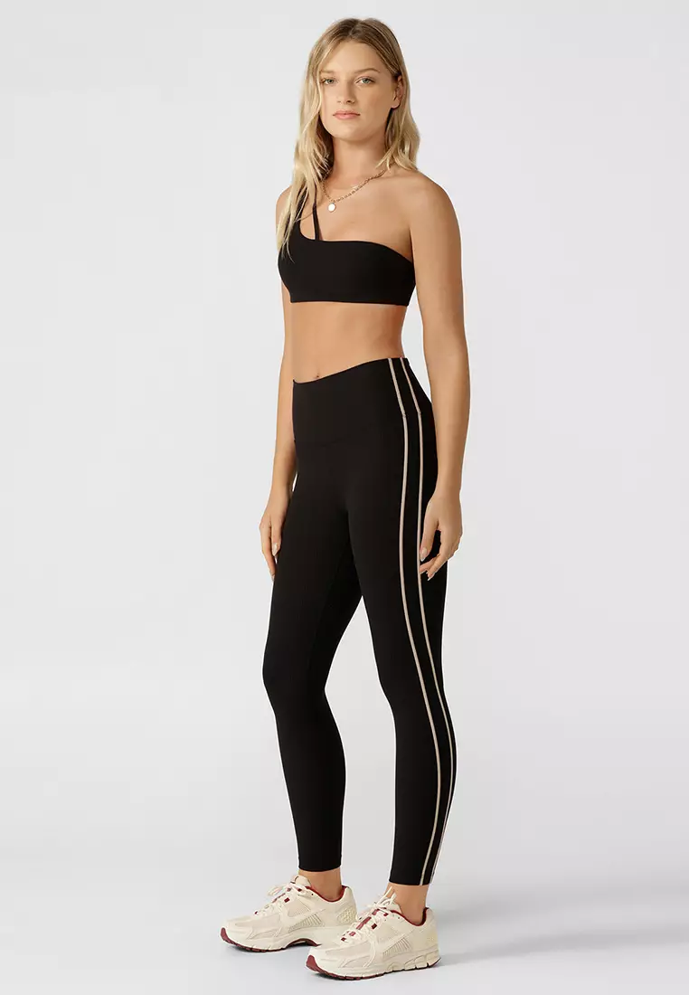 Luxe Rib Asymmetrical Sports Bra