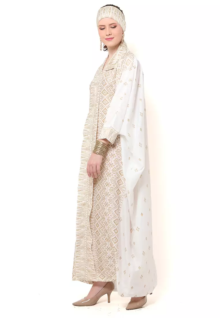 Kanzi Exclusive Long Sleeve Songket Kaftan