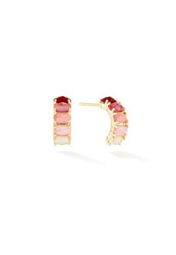 Glacier Mist red and pink and gold Passion of Life - July Birthstone Earrings (Ruby) 3428BAC12F23DDGS_1