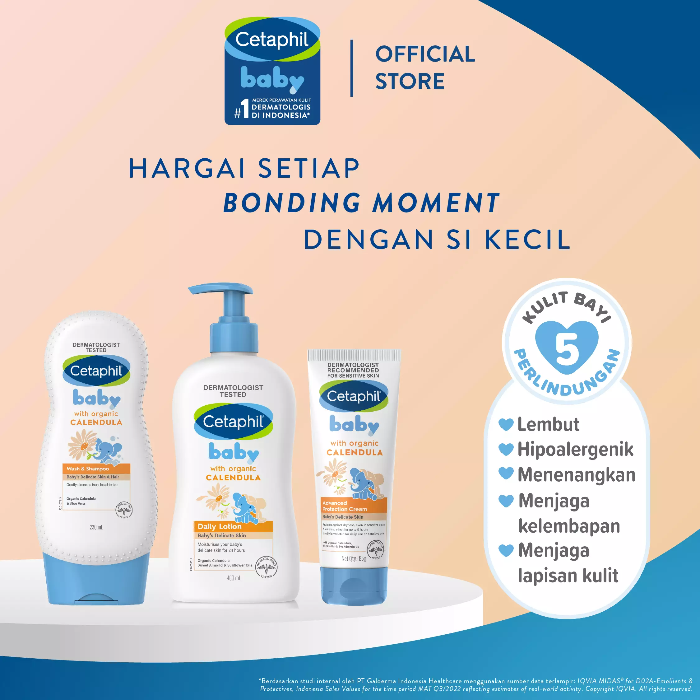 Cetaphil Baby Wash & Shampoo with Organic Calendula 400 ML