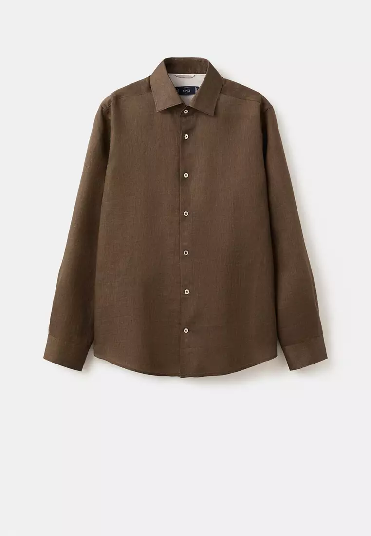 100% Linen Slim-Fit Shirt