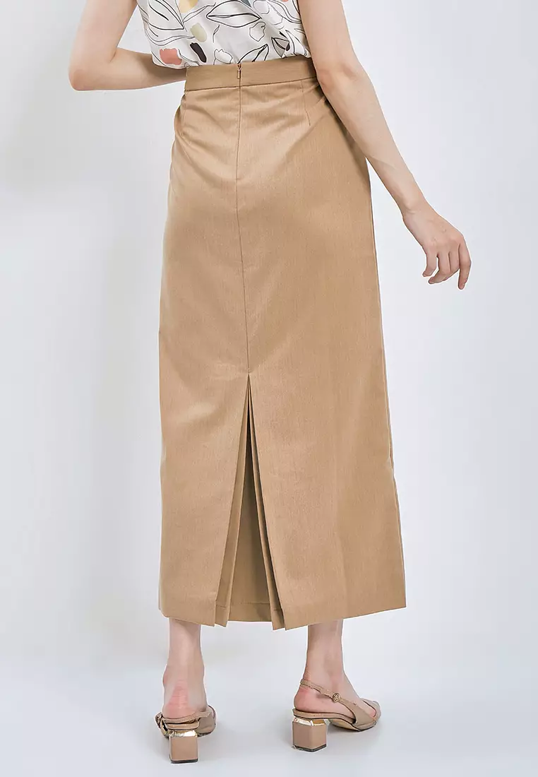 Slim Fit Basic Long Skirt