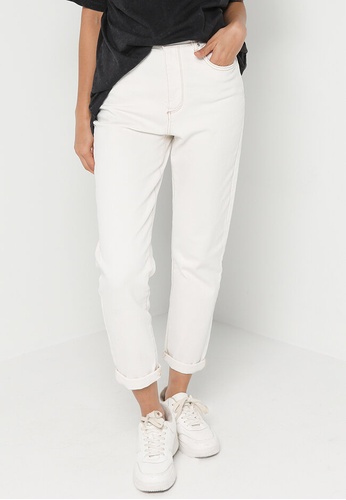 Cotton On white Stretch Mom Jeans 5BAABAA1086B7CGS_1