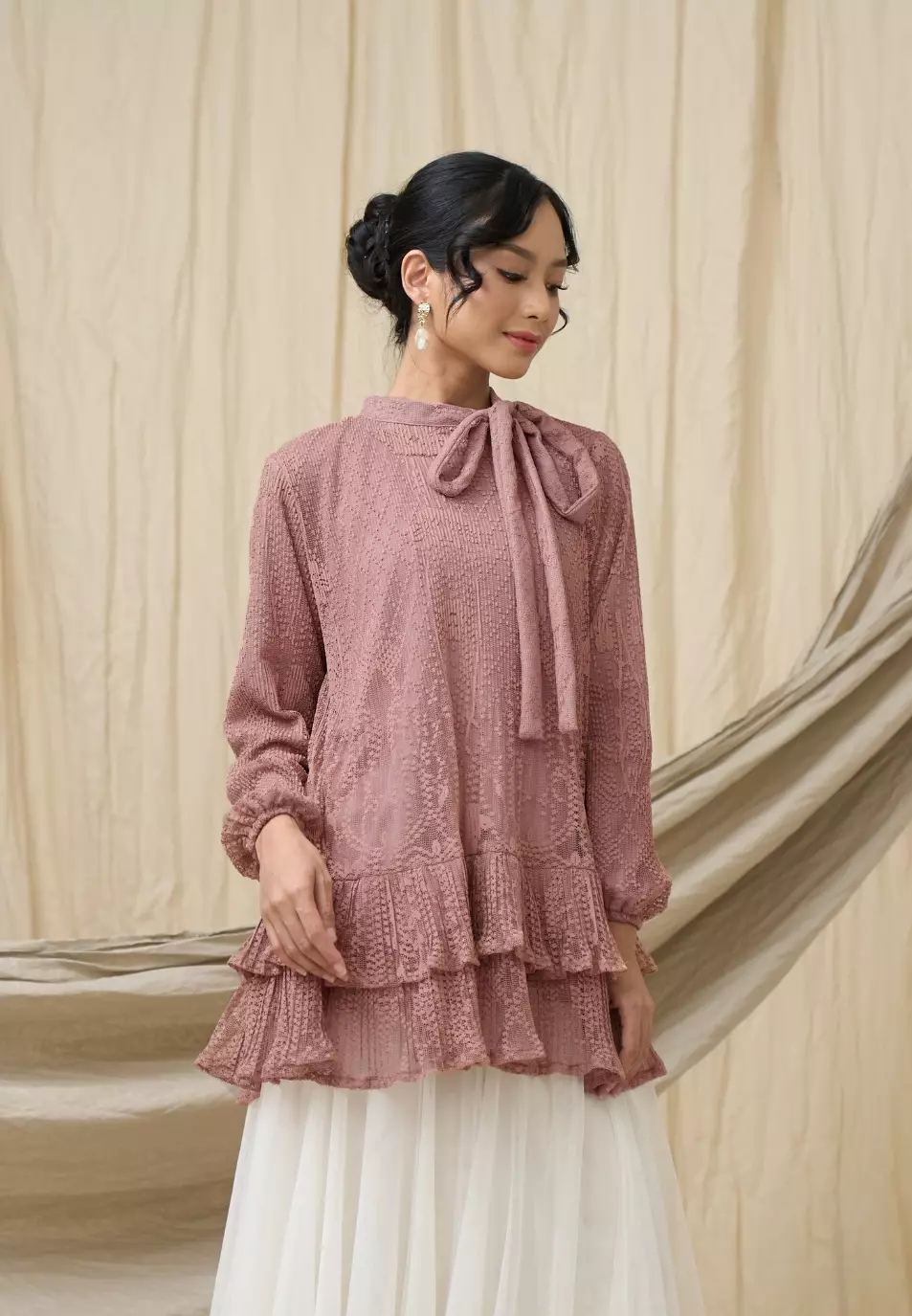 Willow Blouse - Dusty Rose