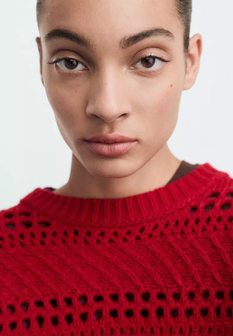Openwork Knit Sweater