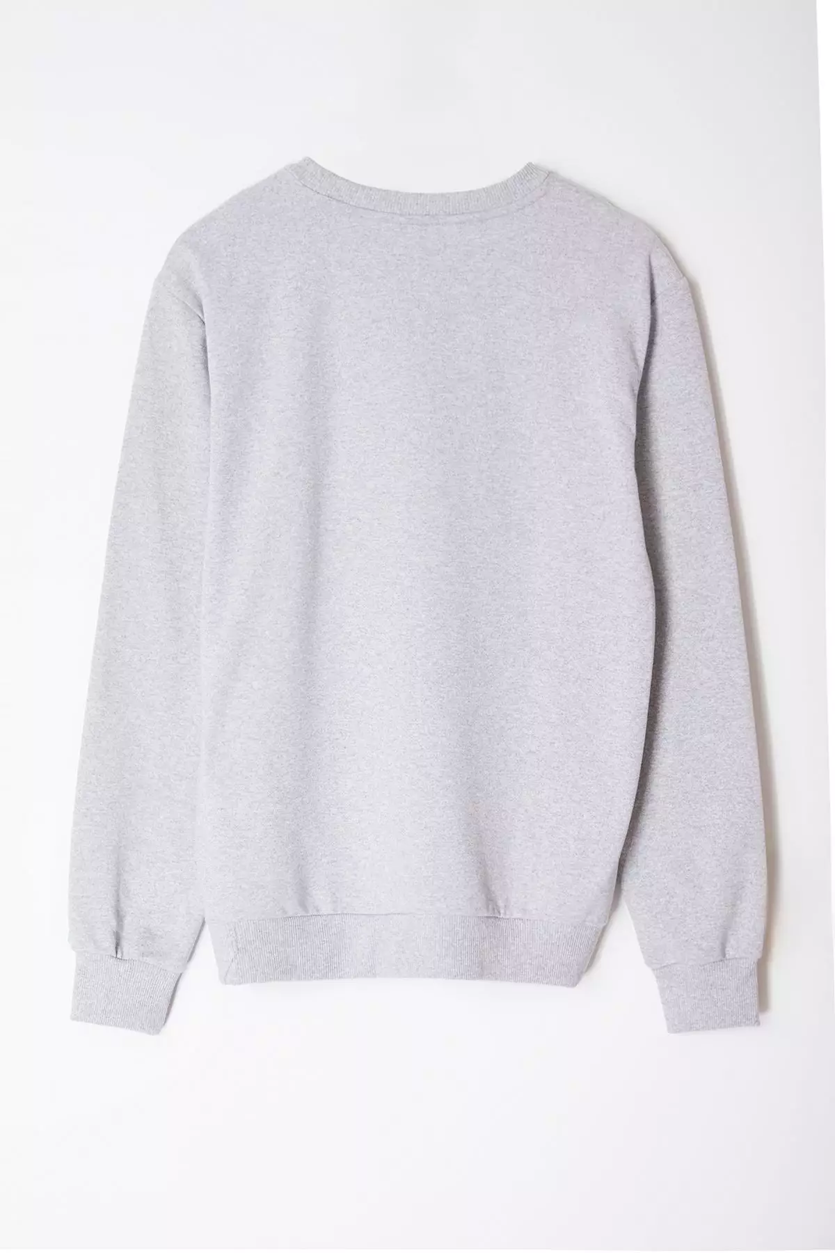 Gray Melange Regular/Normal Cut Basic Sweatshirt TMNAW21SW1208