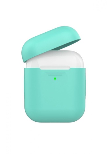 Promate green AirCase Ultra-Slim Scratch Resistant Silicon Case for Airpods 92608ACDD2EA5DGS_1