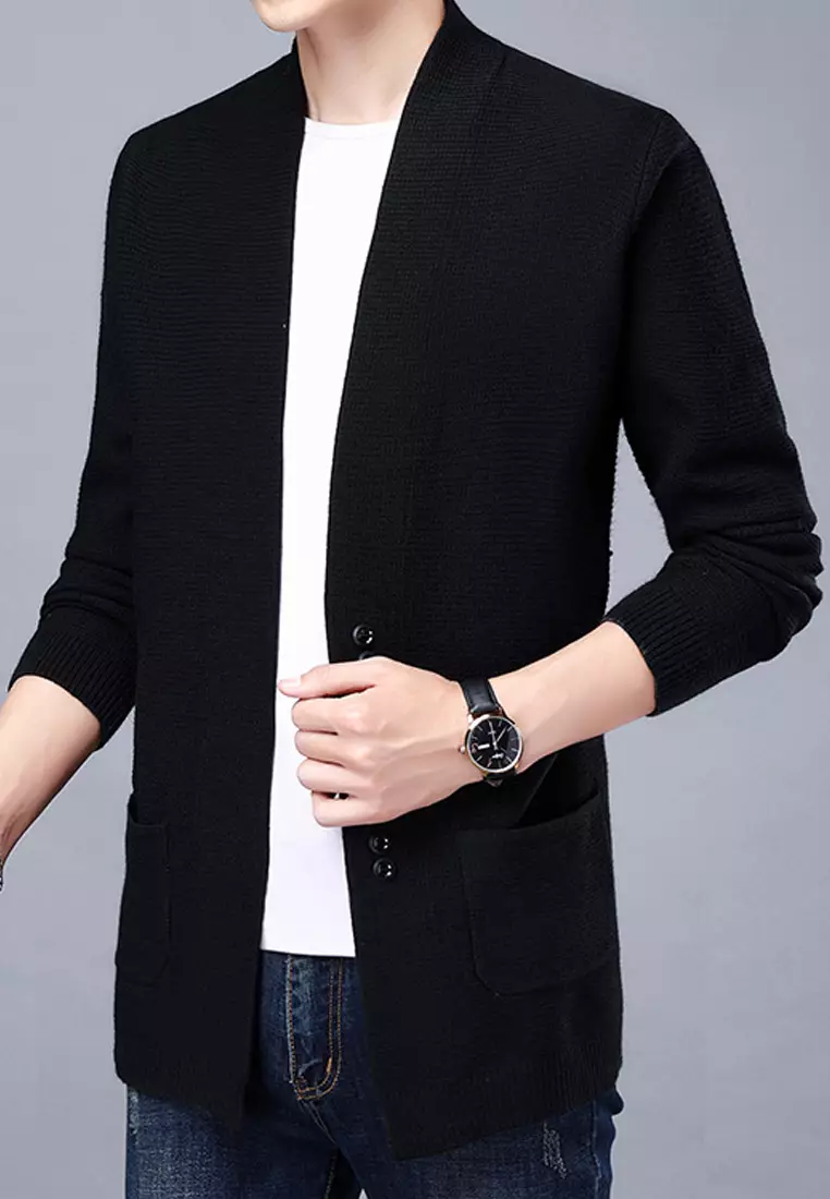 Knitted Texture Cardigan BD-M8128