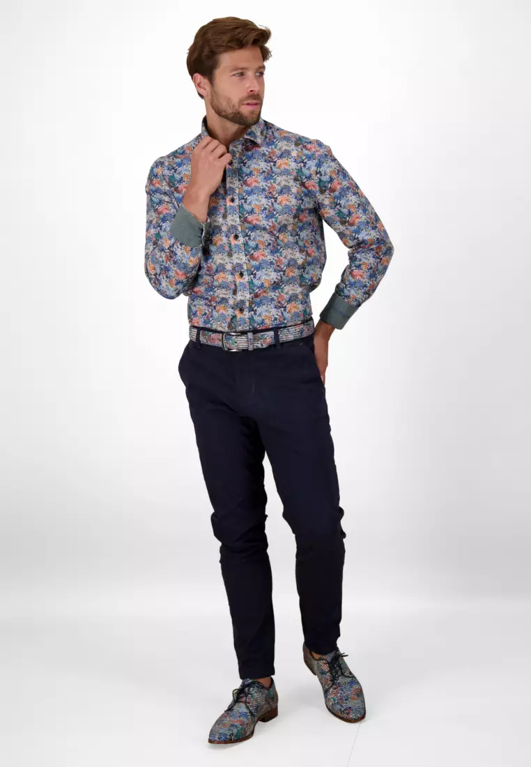 Maple Winter Leaf Design Long Sleeve Shirt