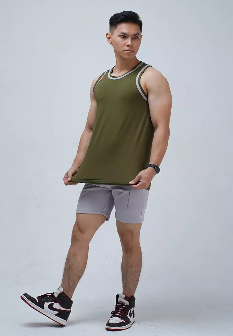 Tanktop Muscle Fit Essential series Army Green