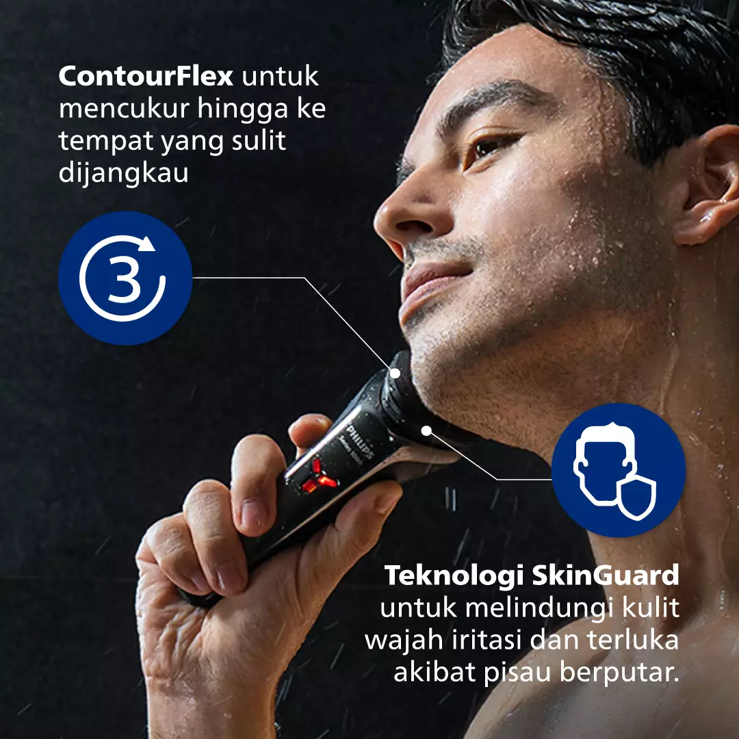 Philips Shaver 3HD 1000 Series S1103/02 Pencukur Jenggot & Kumis