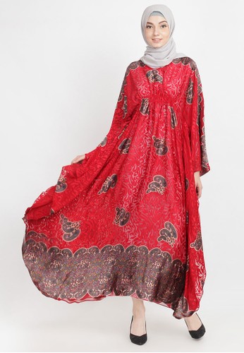 Jual Manama Manama Zahra Red Kaftan Original Zalora Indonesia