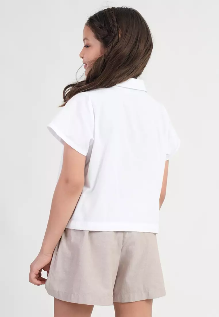Treehouse Girls Poppy Polo-Style Girl's Blouse