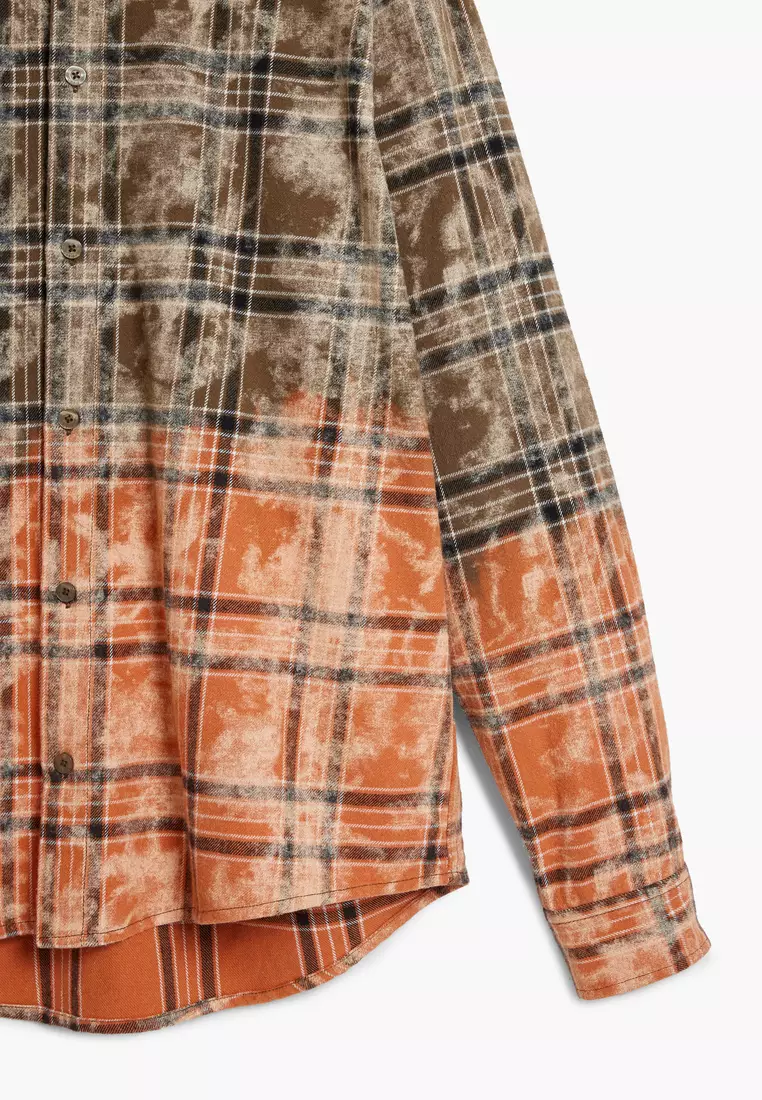 Long-sleeve gradient shirt