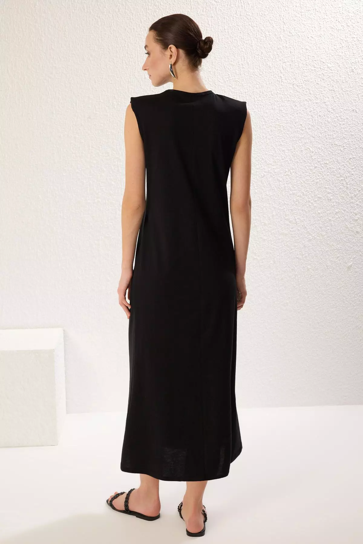 Shoulder Pads Knitted Dress