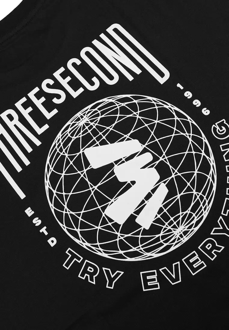 Jual 3SECOND 3Second Men's T-Shirt Short Sleeve Regular Fit Cotton ...