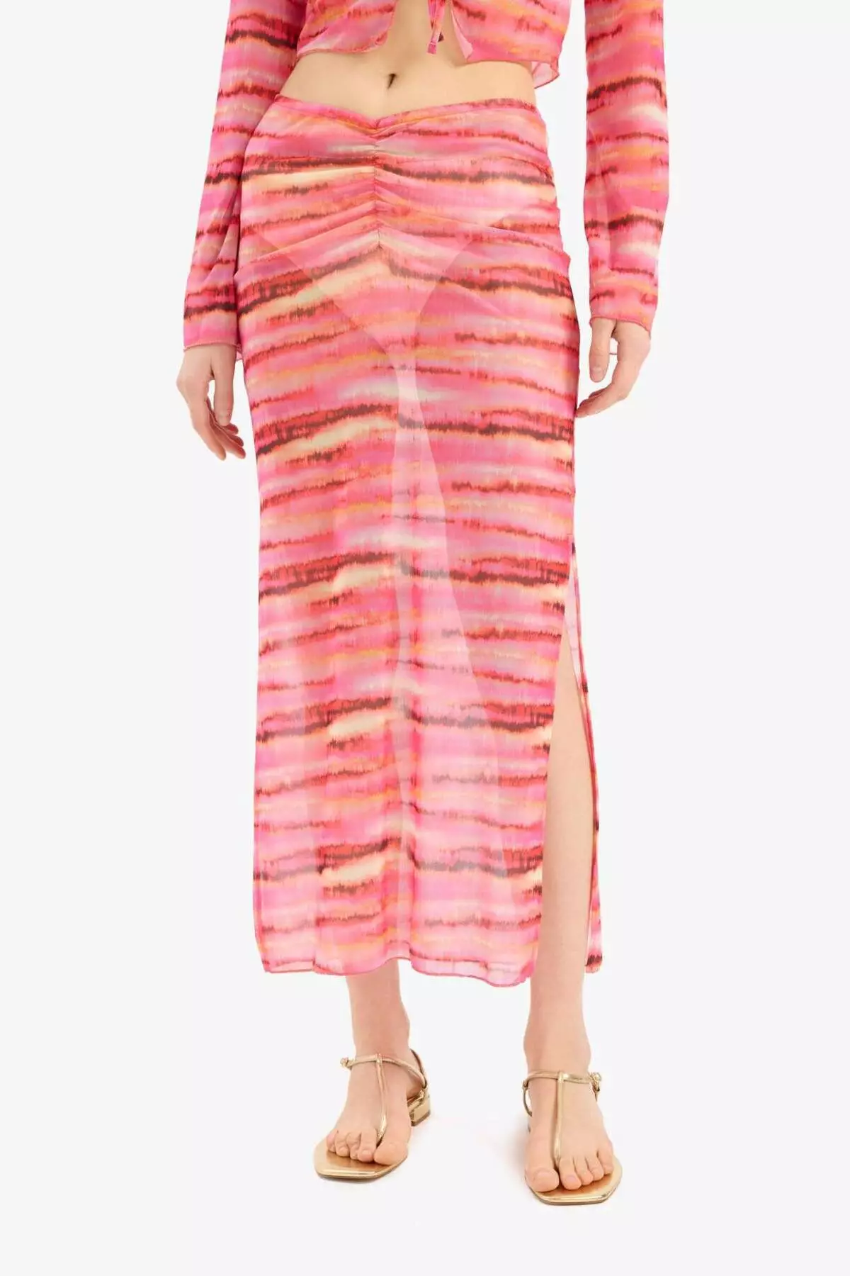 Gradient Tulle Maxi Beach Skirt-Fall in Love C3179Ax24Hs