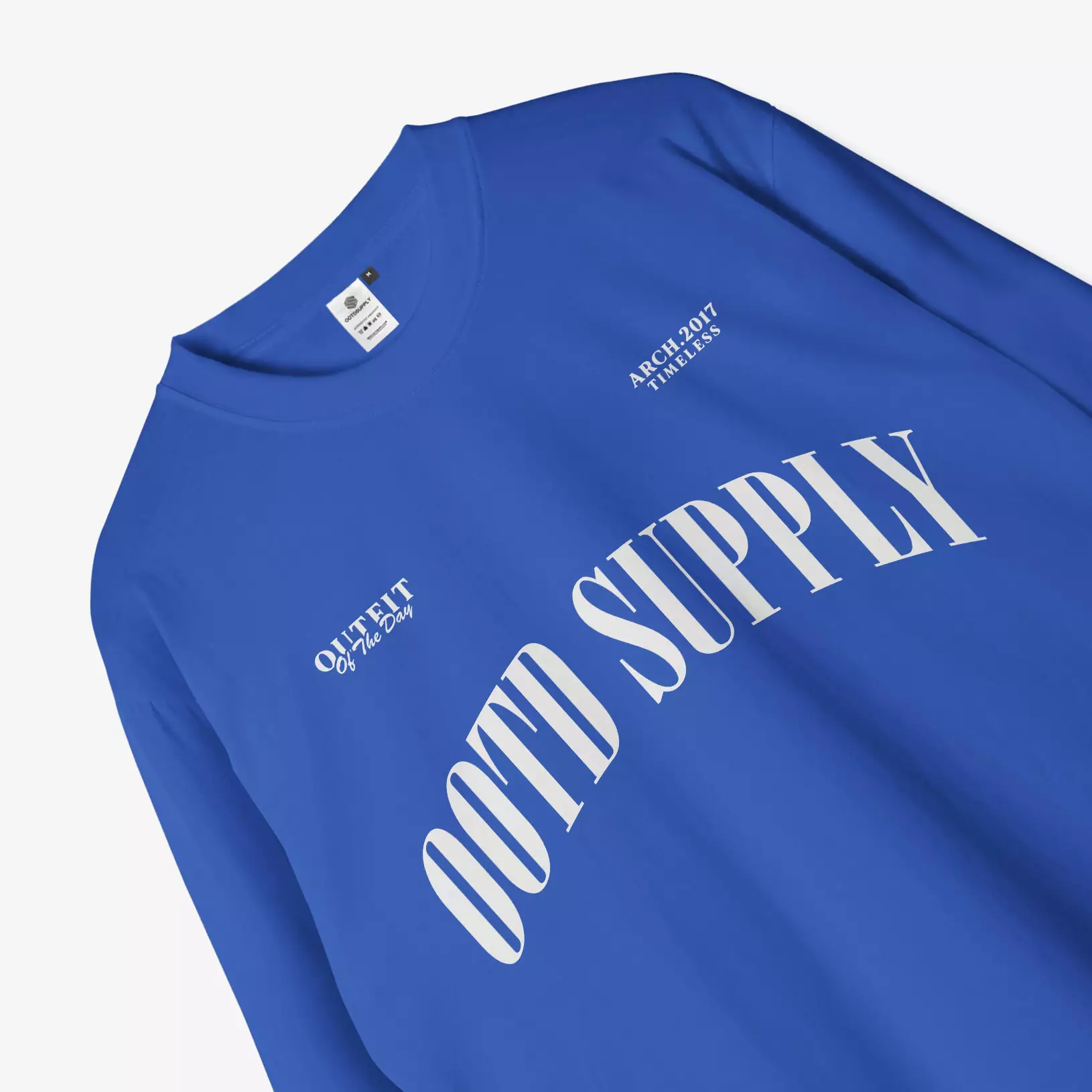 OOTDSUPPLY Longsleeve Arch Black & Benhur l Kaos Lengan Panjang Pria dan Wanita LS017