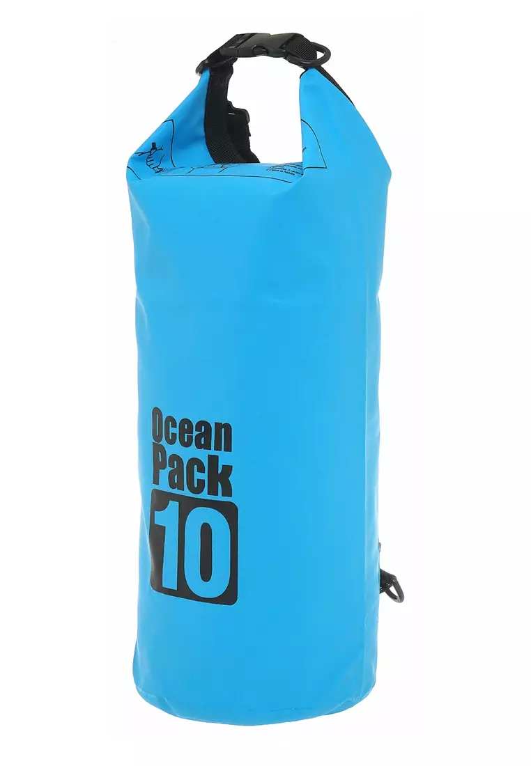 Bloosh Outdoor Waterproof Bucket Dry Bag Kapasitas 10L Material PVC ORIGINAL - Blue