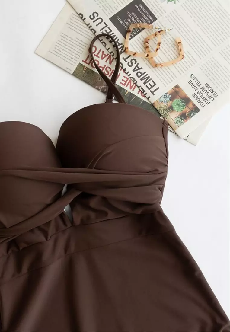 Sunbreeze Bikini Swimsuit Baju Renang Wanita One Piece Sexy Cross