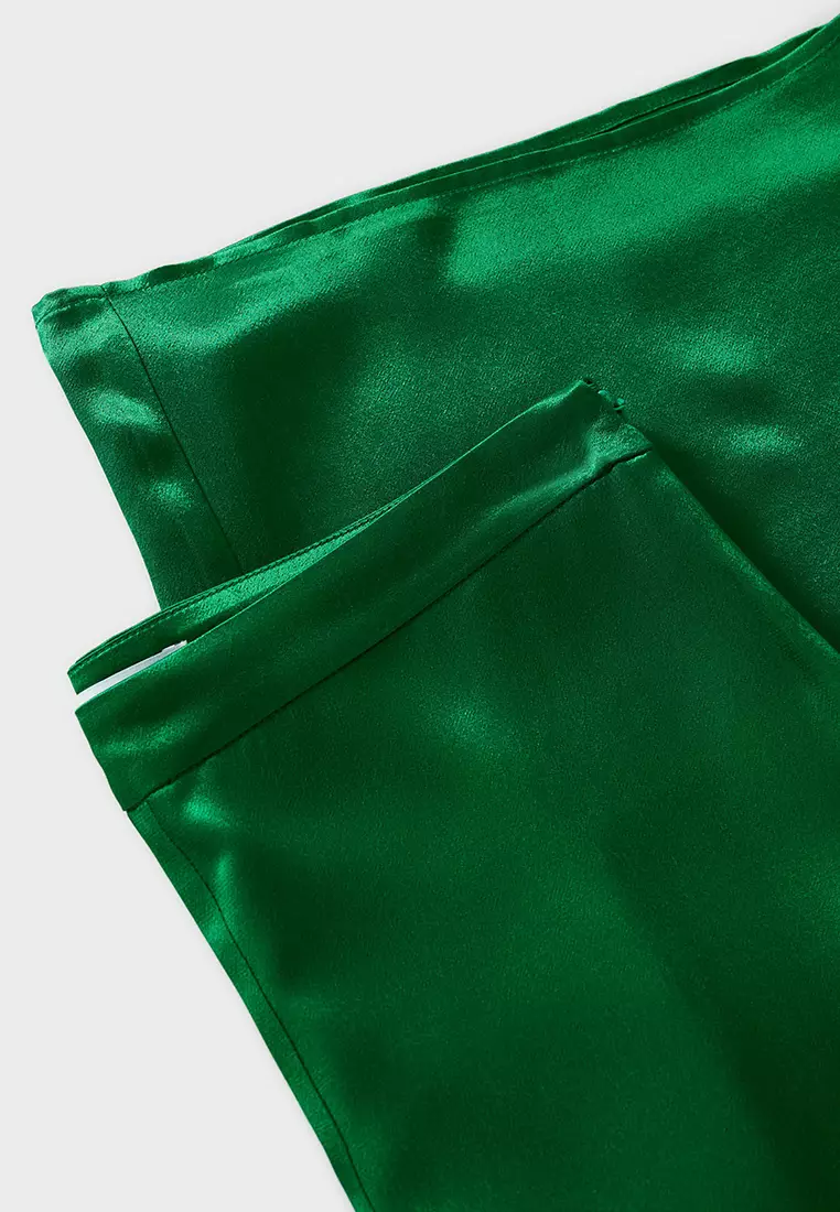 Flared Satin Trousers
