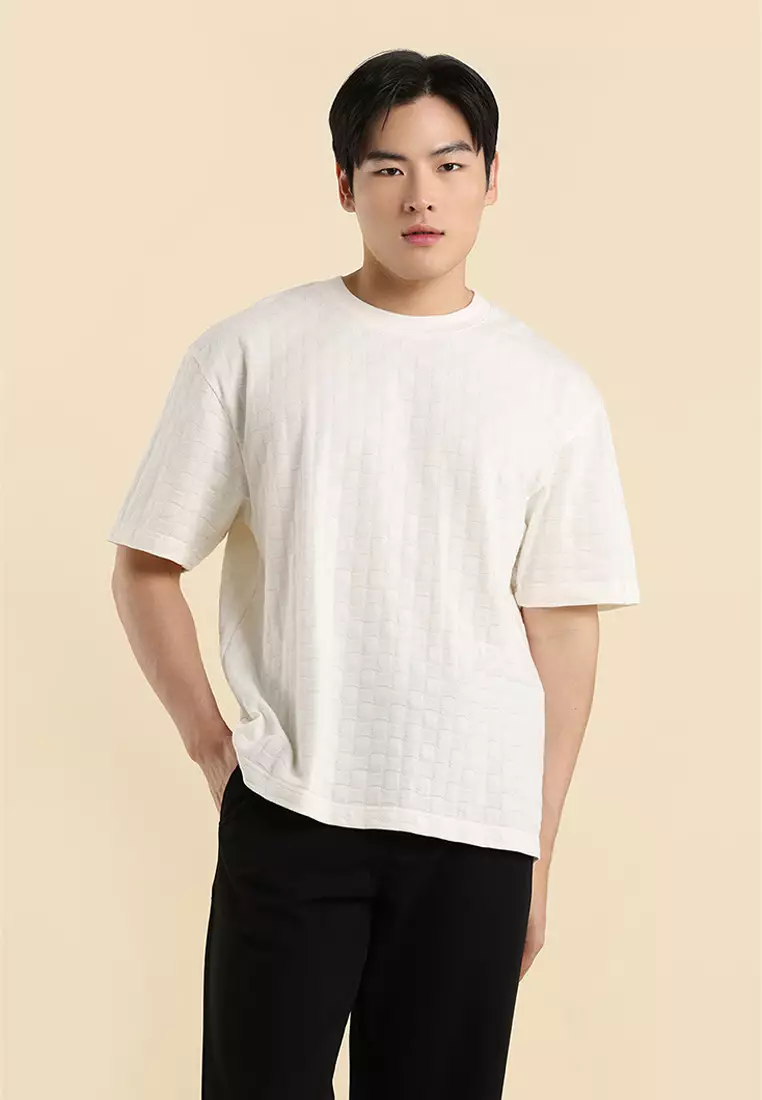 Dress Code Relaxed Textured Knit T-shirt