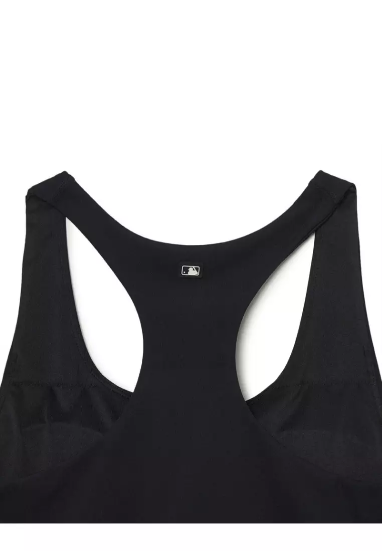 Women`s Basic Big Logo Crop Top NY Yankees - Black