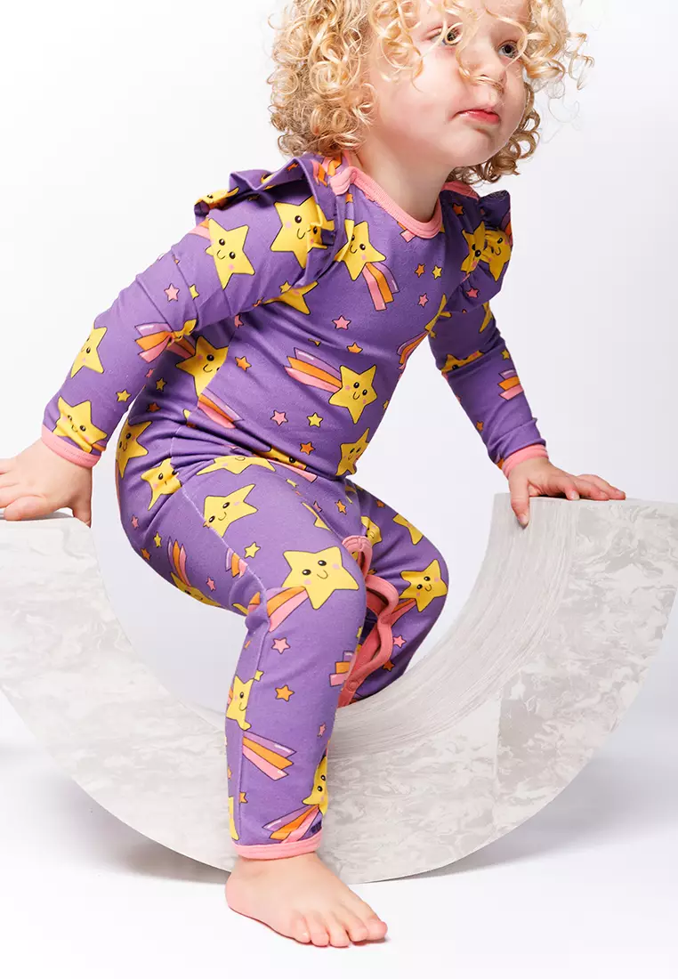 Regent long-sleeved baby suit with shooting star