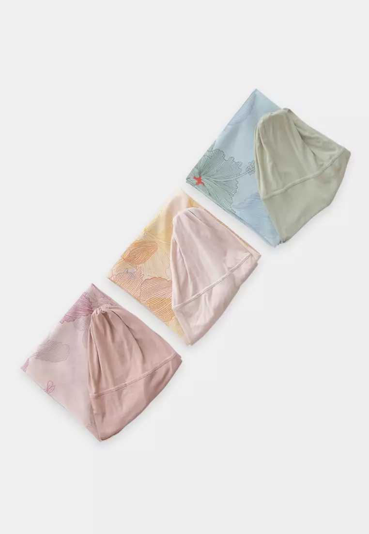 Cotton Bee - Hiraya Printed Instan | Hijab Segiempat Inner - Lavender Fog