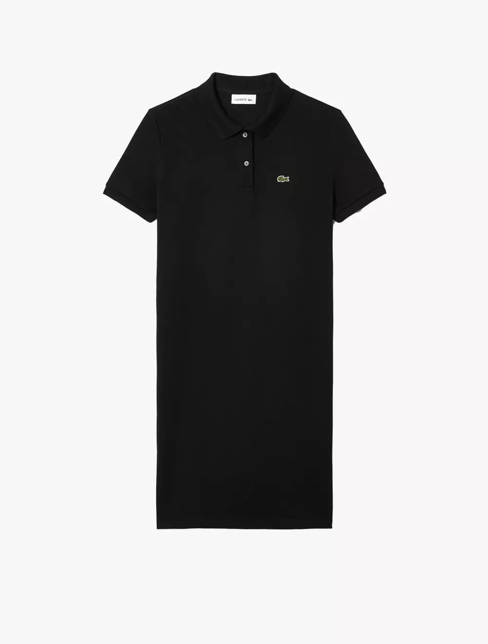 Women’s Lacoste Piqué Knit Polo Dress - Black
