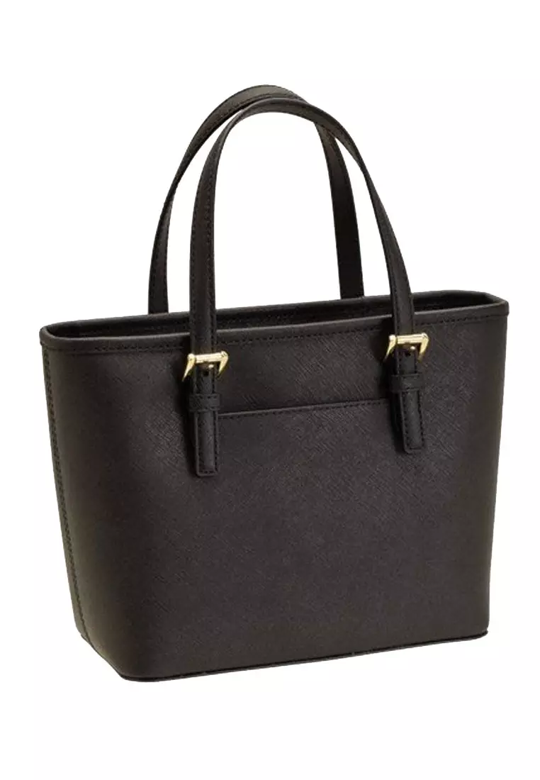 MK Jet Set Travel Extra-Small Saffiano Leather Top-Zip Tote Bag